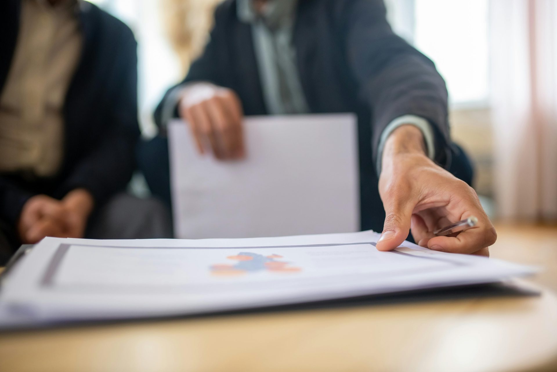 Broker Reaching for Documents